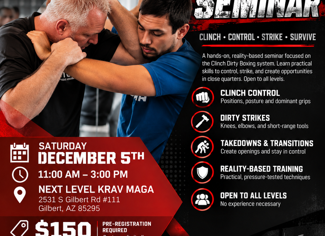 Clinch Dirty Boxing seminar training